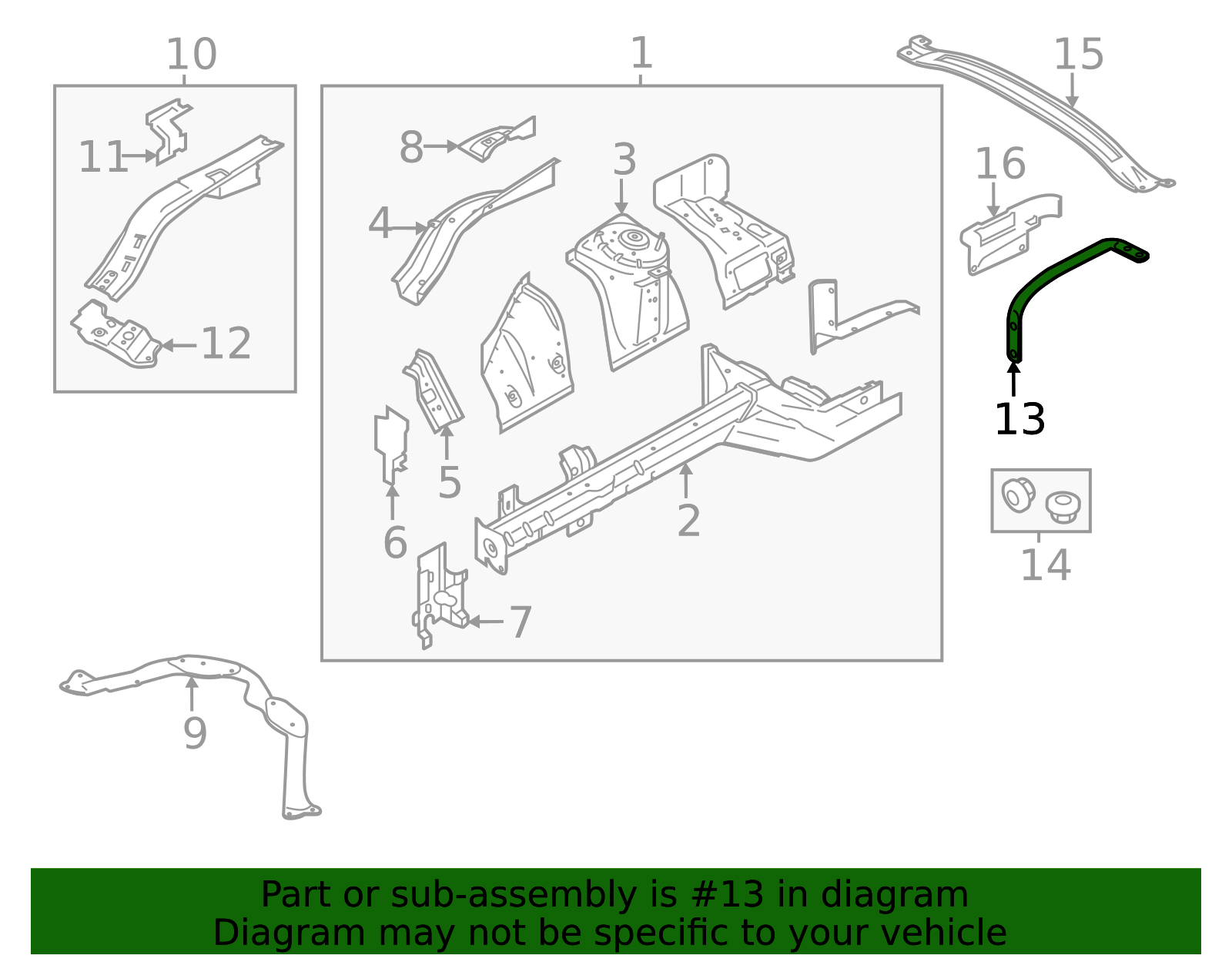 2015-2023 Ford Mustang Support Brace fr3z8187b | TascaParts.com
