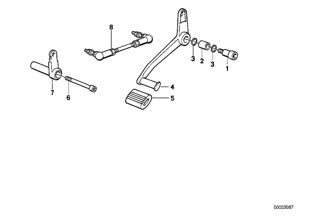 23412302383 - : Shift Lever for BMW-Motorrad Image
