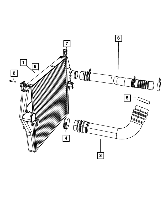 5170704AJ - Cooling: Charge Air Cooler Package for Mopar Image