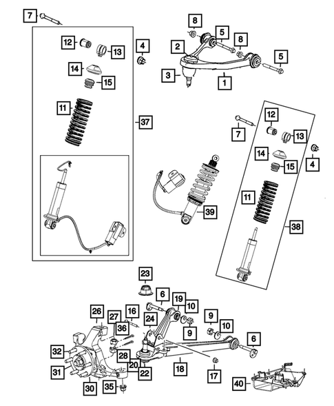 Front Suspension, Strut and Cradle for 2017 Dodge Viper #0