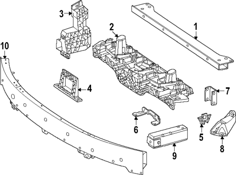 Radiator Support for 2024 Mercedes-Benz EQE SUV AMG&reg; #0