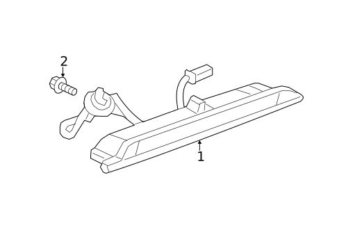 High Mounted Stop Lamp for 2019 Buick Encore #0