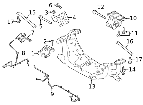 Engine & Trans Mounting for 2019 Land Rover Discovery #0