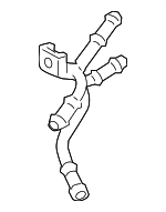 25220RWC000 - Cooling System: Fluid Pipe for Acura Image