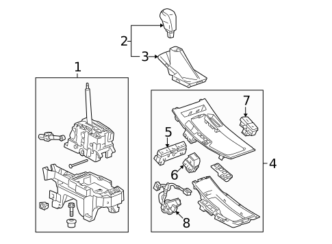 Center Console for 2016 Buick LaCrosse #1