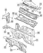55359738AB - Body Sheet Metal Except Doors: Dash Panel for Mopar Image
