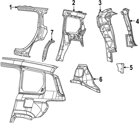 Inner Structure for 2025 Jeep Grand Cherokee #0