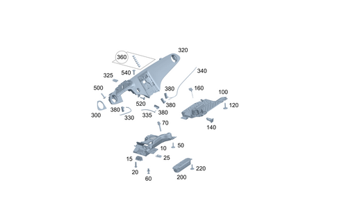 Instrument Panel Detachable Parts for 2025 Mercedes-Benz EQS 580 SUV #0