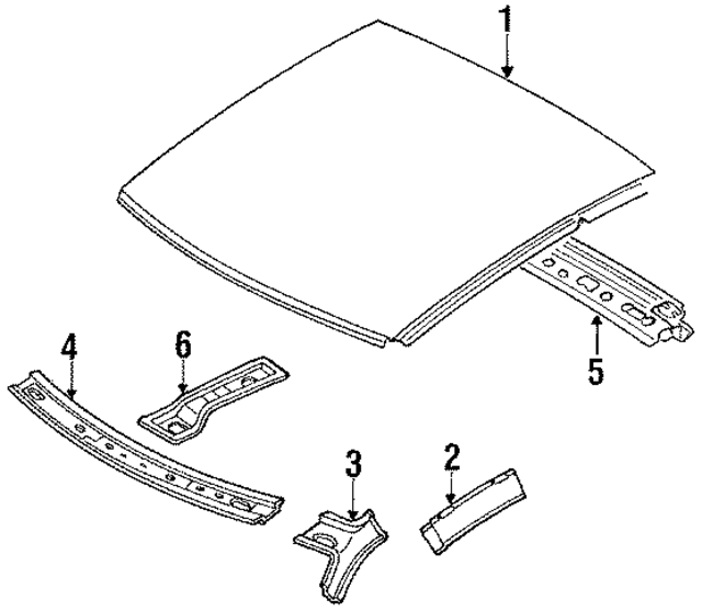 7633035F00 - : Roof Rail for Nissan: 240SX Image