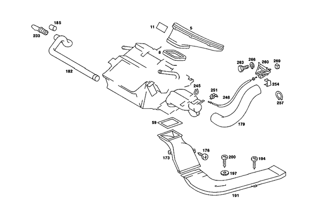 1078304145 - : Air Duct for Mercedes-Benz Image