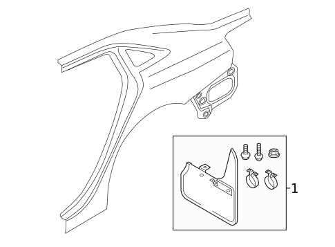 Exterior Trim - Quarter Panel for 2019 Audi S3 #0
