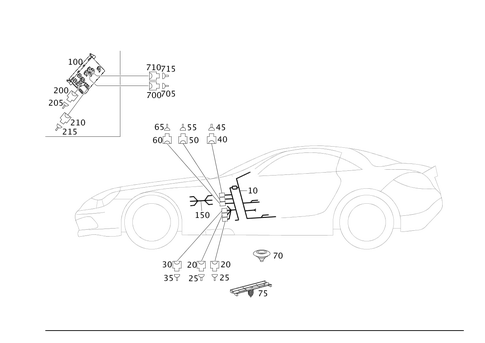 Door Wiring Harness and Door Control Module for 2006 Mercedes-Benz SLR McLaren #0