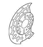 BRDS9 - Brakes: Motorcraftâ„¢ Brake Dust Shield for Ford Image