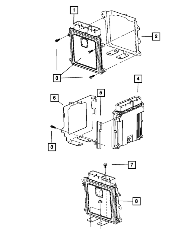 « RL150523AA – Electrical : Commande Groupe Motopropulseur Module pour Mopar Image »