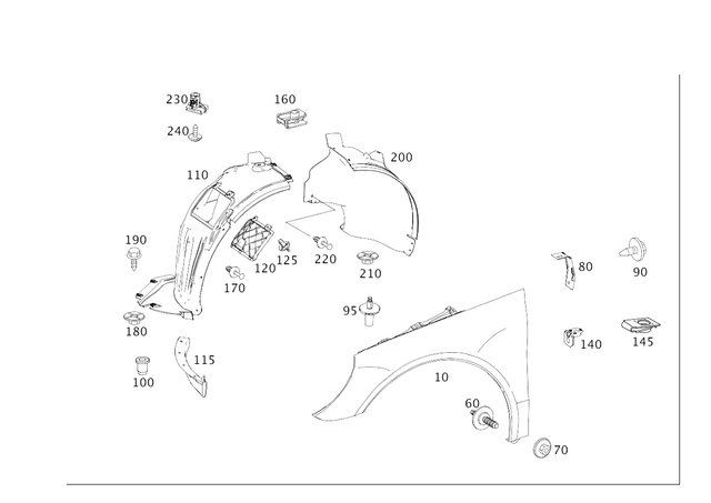 2518802014 - Attachment Parts: Holder for Mercedes-Benz: R320, R350, R500 Image image