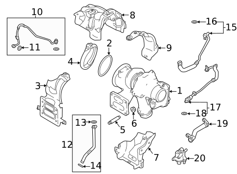 Turbocharger & Components for 2020 Jaguar E-Pace #0