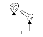 823132D000HG - Body: Door Trim Panel Retainer for Kia: Sedona Image