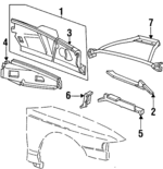 F6ZZ3A288BD - Body: Cross Bar for FORD Image