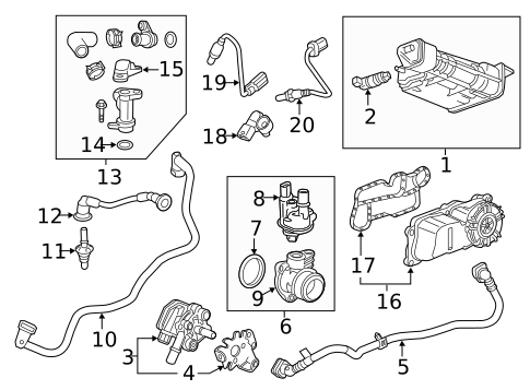 Emission Components for 2025 Cadillac XT5 #0