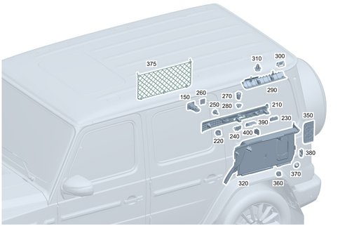 Trunk Lining for 2025 Mercedes-Benz G580 #0