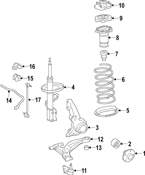 Suspension Components for 2009 Honda Civic #1