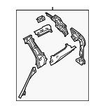 7P6809404A - Body: Inner Panel Assembly for Volkswagen: Touareg Image