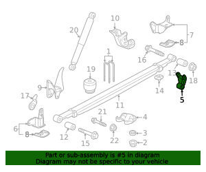 2011-2019 GM Rear Spring Shackle 20879125 GM | GMPartsDirect.com