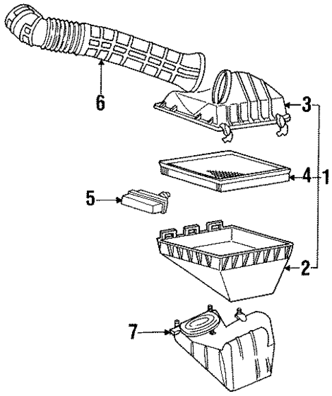 Air Intake for 1989 Ford Thunderbird #0