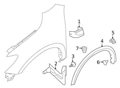 Exterior Trim - Fender for 2007 Nissan 350Z #0