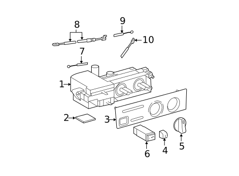 Instrument Panel Components for 2000 Toyota Tacoma #0