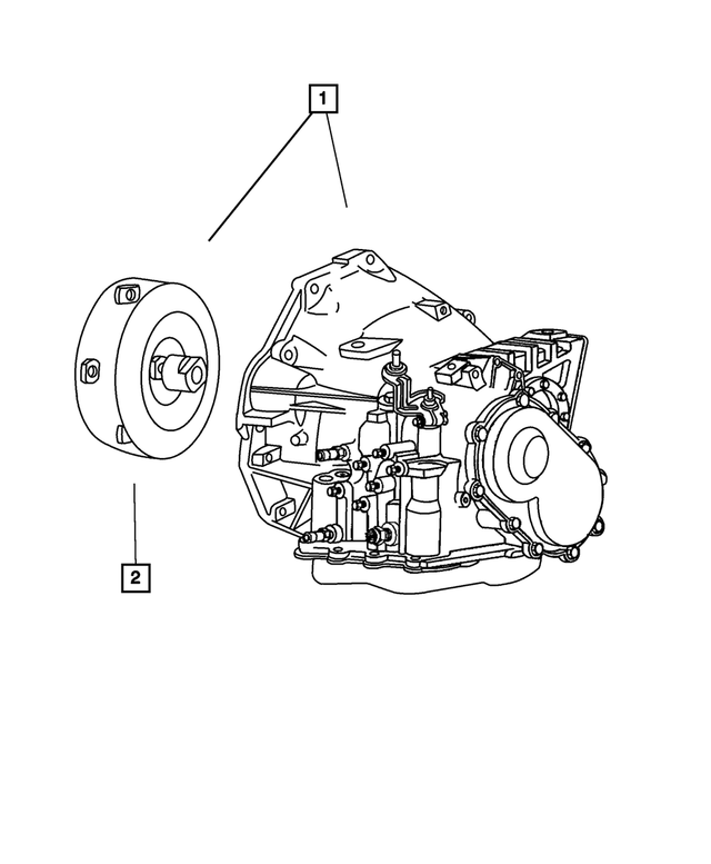 5018931AB - Automatic Transaxle 4 Speed: With Torque Converter Transaxle Package for Mopar Image