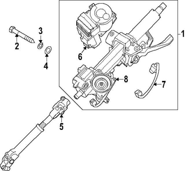 56390L2ED0 - : Steering Column for Kia Image