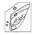 83308J0030UAL - : 2018-2022 Hyundai Accent - Door Trim Panel for Hyundai: Accent Image