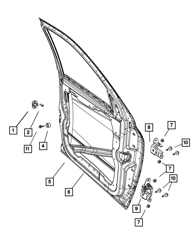 « 55277477AC – Doors, Door Mirrors and Related Parts : Réparation Extérieure De Porte Avant Panneau, Côté Gauche pour Mopar Image »