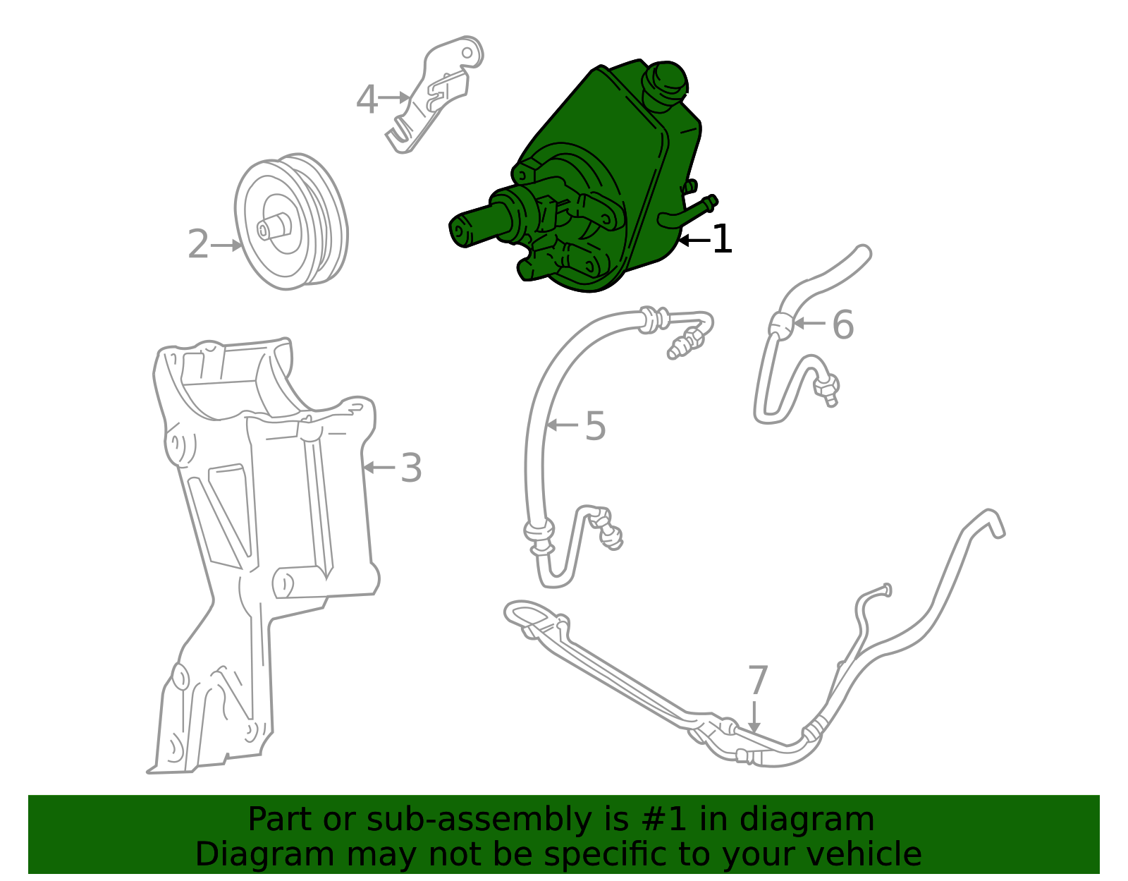 1996-2005 GM Power Steering Pump 19420685 GM | GMPartsDirect.com