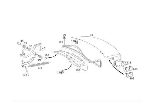 Trunk Lid for 2010 Mercedes-Benz S 550 #0