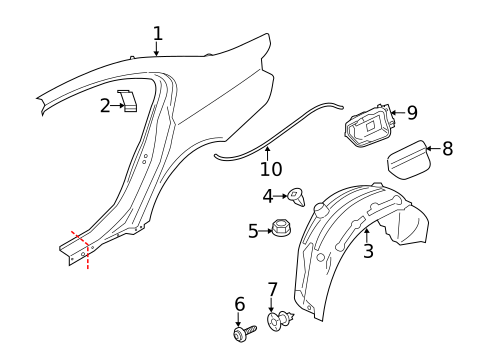 Quarter Panel & Components for 2019 BMW 640i xDrive Gran Coupe #0