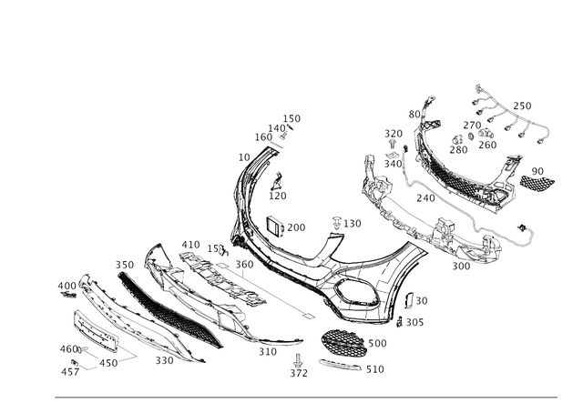 2928855600 - Detachable Parts: Trim Strip for Mercedes-Benz Image image