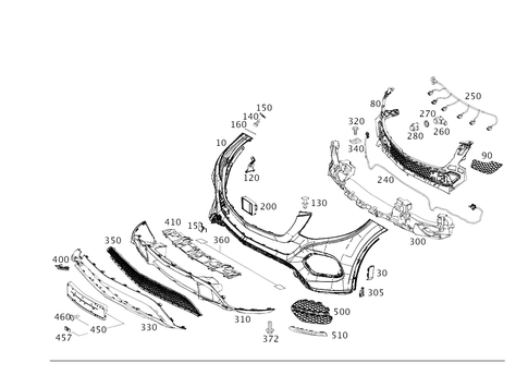 Front Bumper for 2017 Mercedes-Benz GLE63 AMG S #0