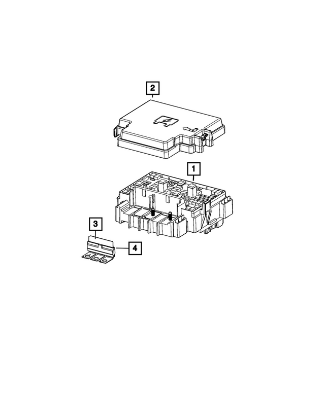 « 68503700AA – Electrical : Centre De Servitudes Couvercle pour Mopar Image »