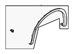 63811W090P - : Wheel Opening Molding for Mitsubishi: Outlander Image