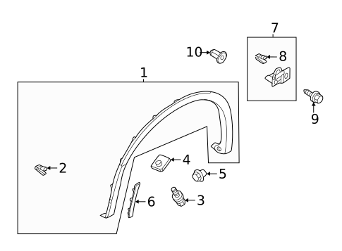 Bumper & Components - Front for 2025 Mitsubishi Outlander PHEV #3