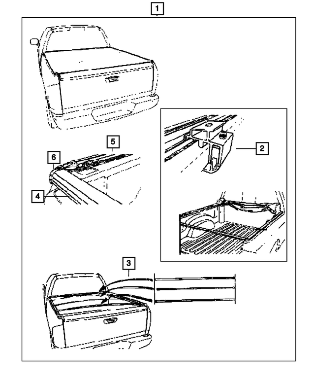 « 68072093AA – Mopar Accessories - Component Parts : Bâche-souple Trs Visserie pour Mopar Image »