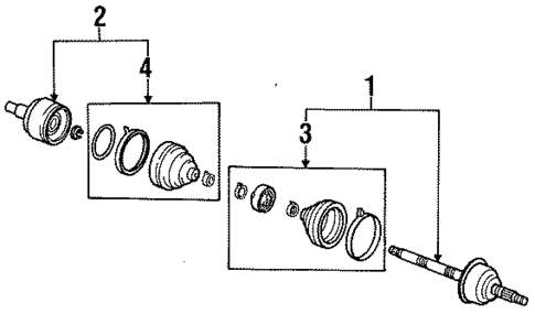 Drive Axles for 1996 Ford Escort #0