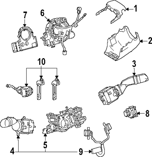 Shroud, Switches & Levers for 2024 Toyota Tundra #0