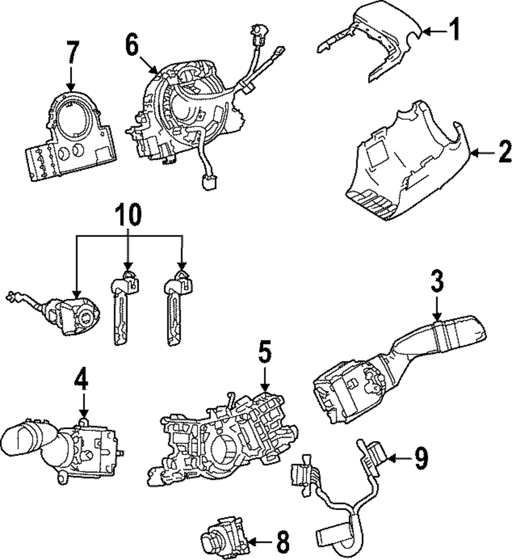 ほぼ新品未使用　Diadem AXIS100 G2 8924B-0D020 Steering Angle Sensor New For Toyota Highax