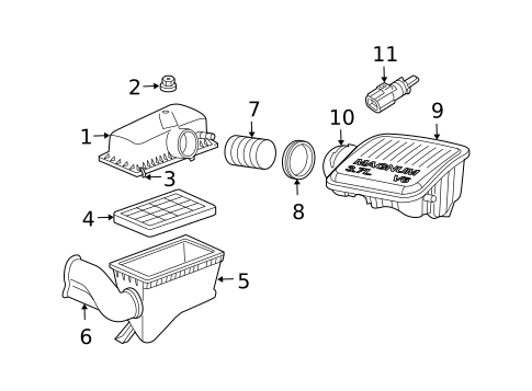 Heated Air Intake for 2004 Dodge Dakota #0