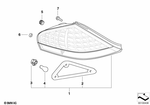 63216942452 - : Bulb Socket Flasher Tail Light for BMW Image