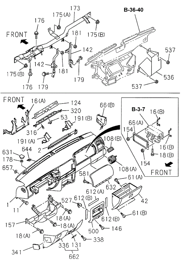 Instrument Panel for 2000 Honda Passport #0