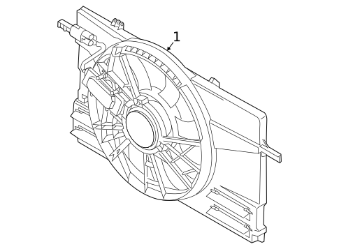 Cooling Fan for 2010 Volvo V50 #0